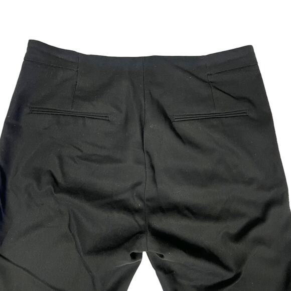 Zara Basic Pants  Slim Leg Black Faux Pockets Zip Detail Women's Medium - Picture 3 of 11